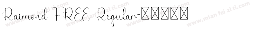 Raimond FREE Regular字体转换